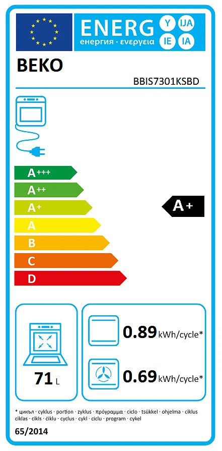 Beko BBIS7301KSBD Uuni – kuva 1