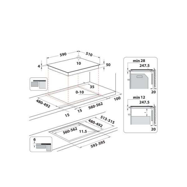 Whirlpool WFS7560NEBM Induktioliesitaso – kuva 1