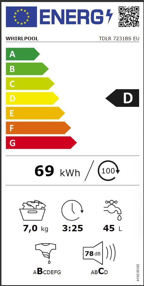 Whirlpool TDLR7231BSEU Pyykinpesukone – kuva 5