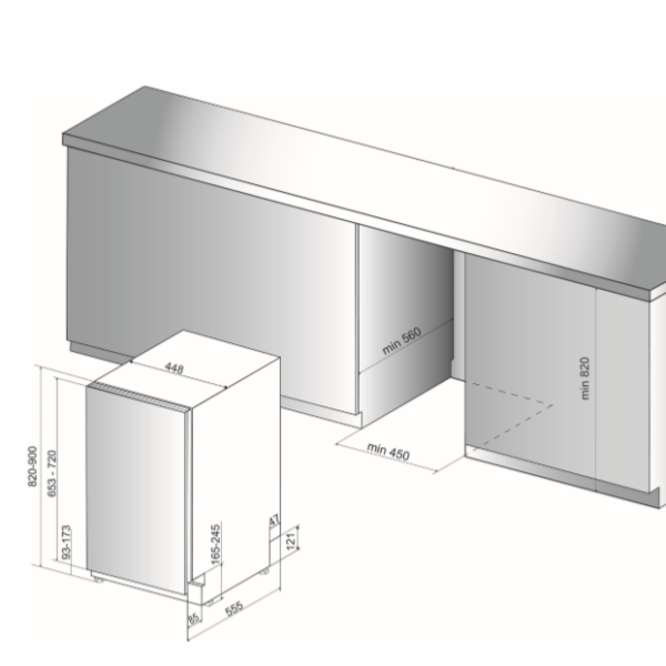 Whirlpool WSIO3T223PCEX Astianpesukone – kuva 2