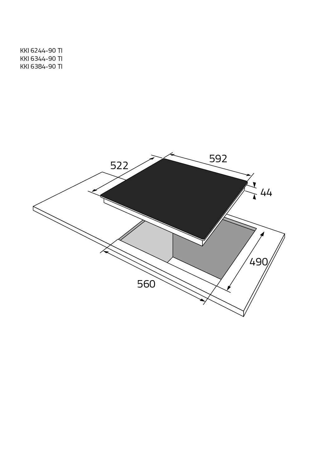 Gram KKI 6344-90 TI Induktioliesitaso – kuva 1