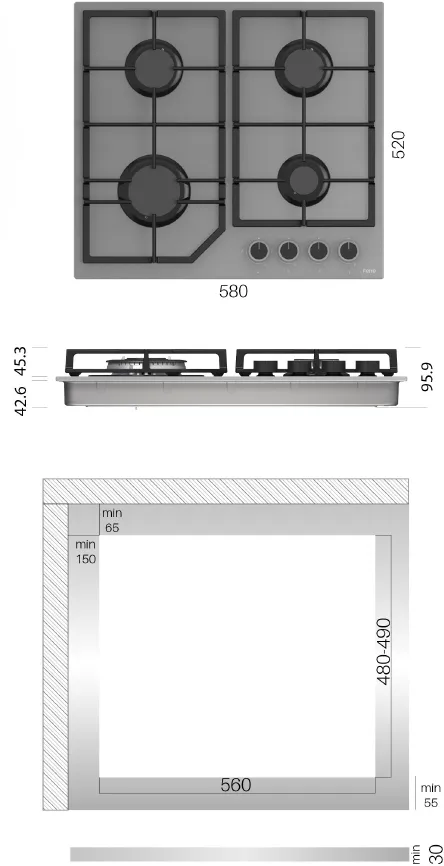 Gas hob Kluge - Image 4