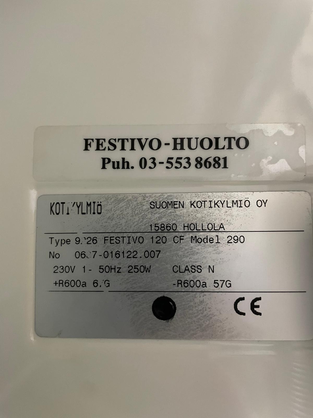 Festivo 120 cf kylmiöpakastin – kuva 4