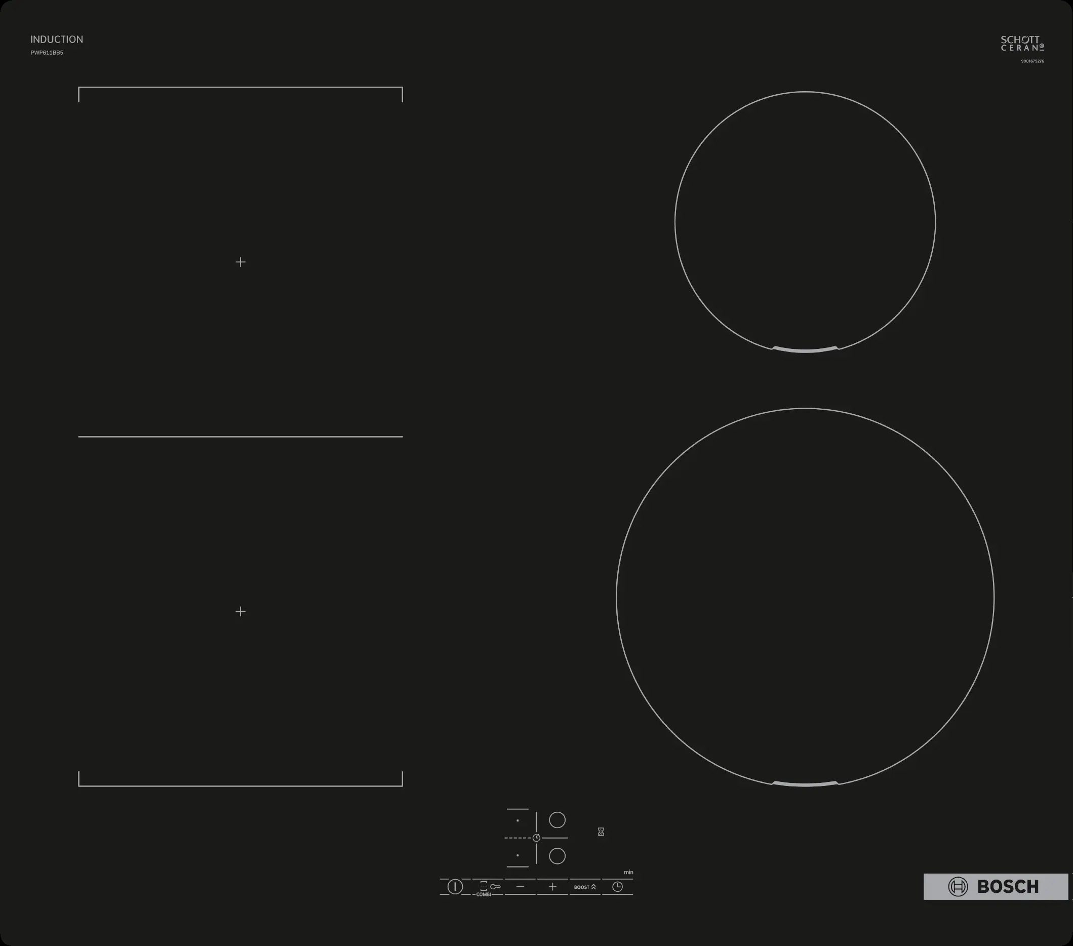 Built-in induction hob Bosch