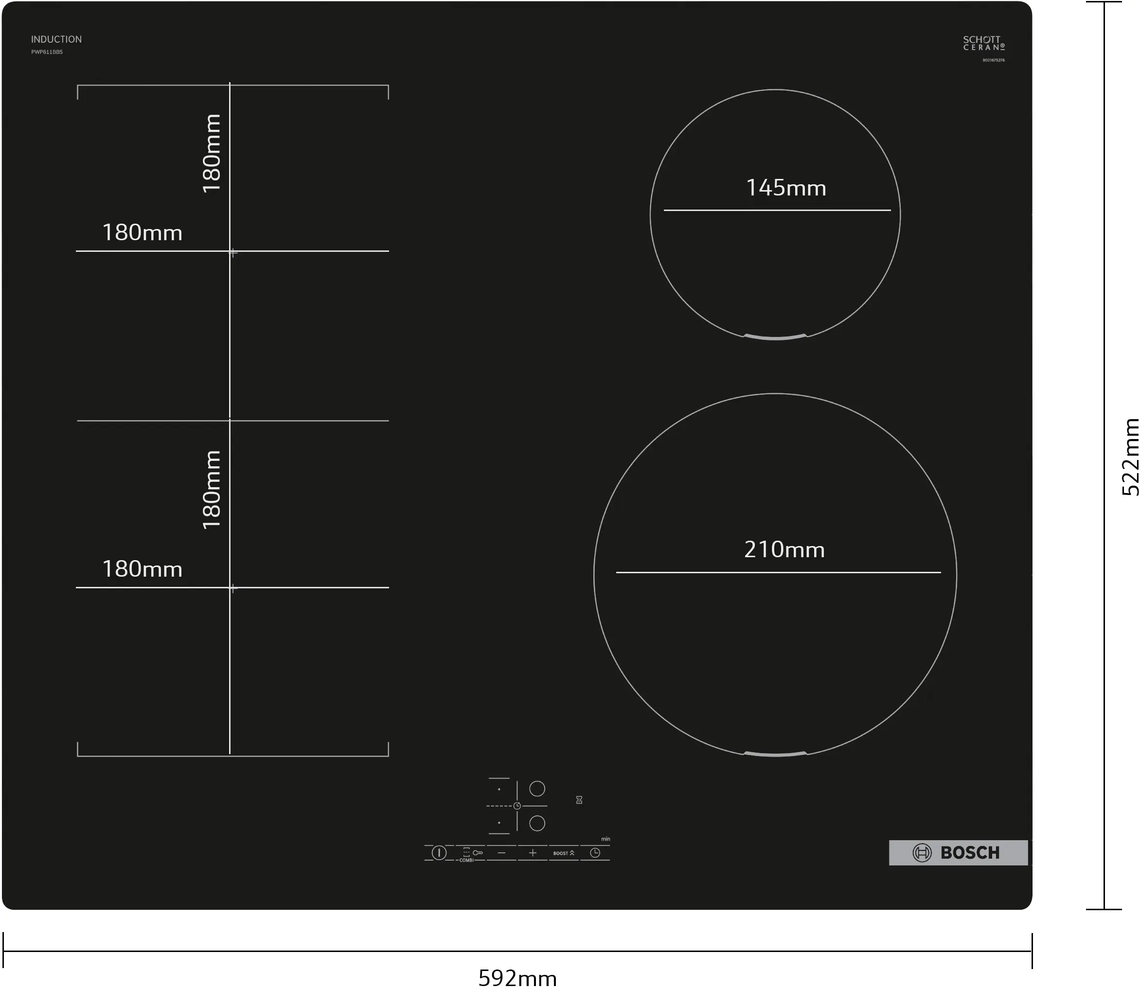Built-in induction hob Bosch – kuva 4