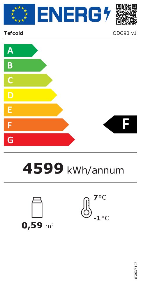 Tefcold ODC90 BLACK Low open front – kuva 4