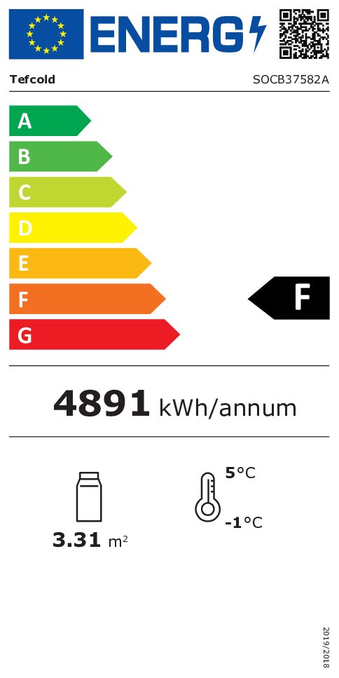 Tefcold SOCB37582A Serve Over Counter – kuva 3