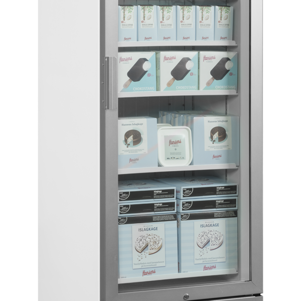 Tefcold UFSC1450GCP NF Silver Display Freezer – kuva 1