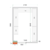 Tefcold CR 210x300x220 WD Cold Room Panels 80 mm