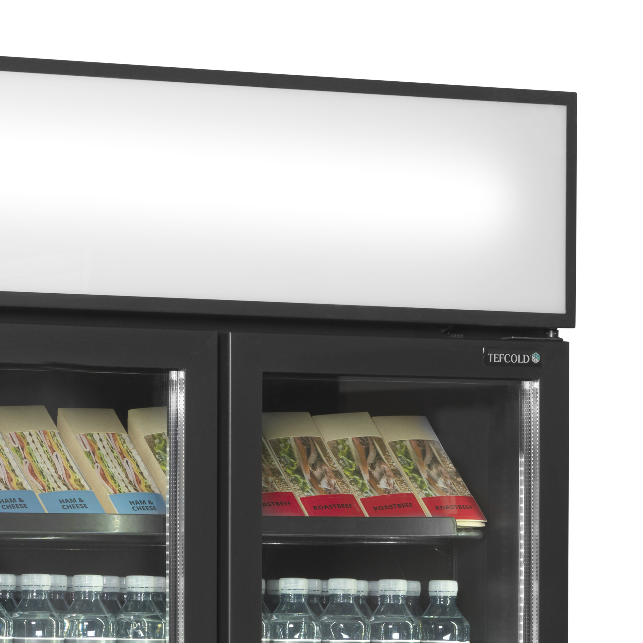 Tefcold FSC891H Black Black 2-door display cooler with canopy – kuva 2