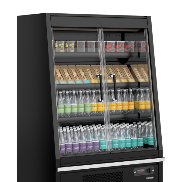 Tefcold Galaxy+ GPL10FGD Black Supermarket Multideck Cooler – kuva 1