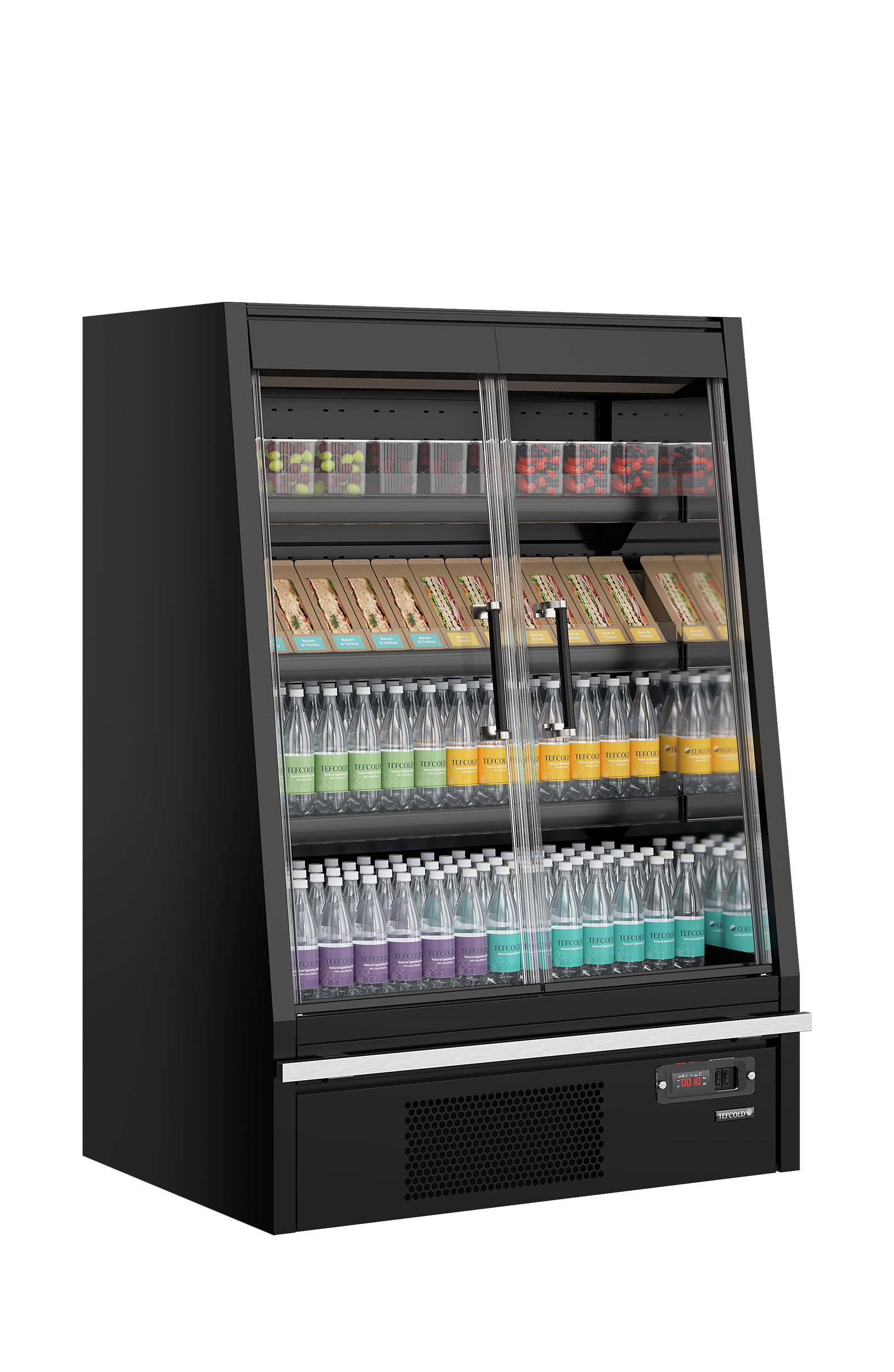 Tefcold Galaxy+ GPL10FGD Black Supermarket Multideck Cooler – kuva 1