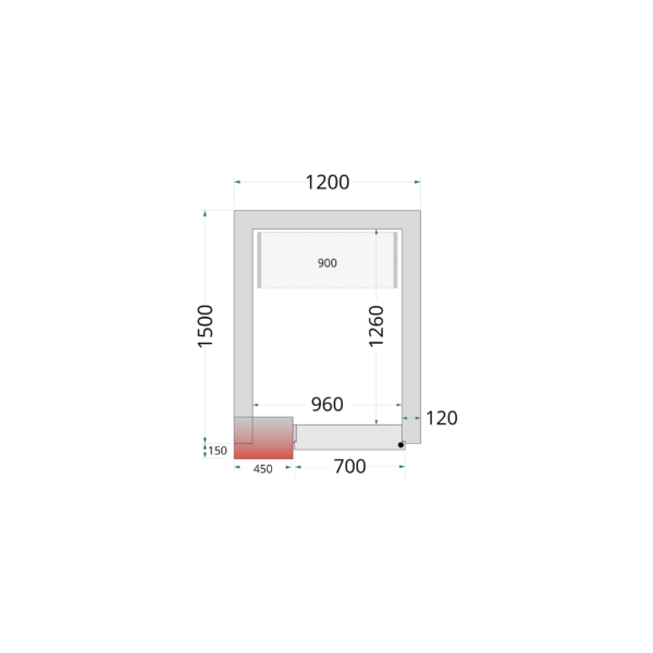 Tefcold CR 120x150x220 Coldroom Panels 120 mm