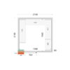 Tefcold CR 210x210x220 Cold Room Panels 80 mm