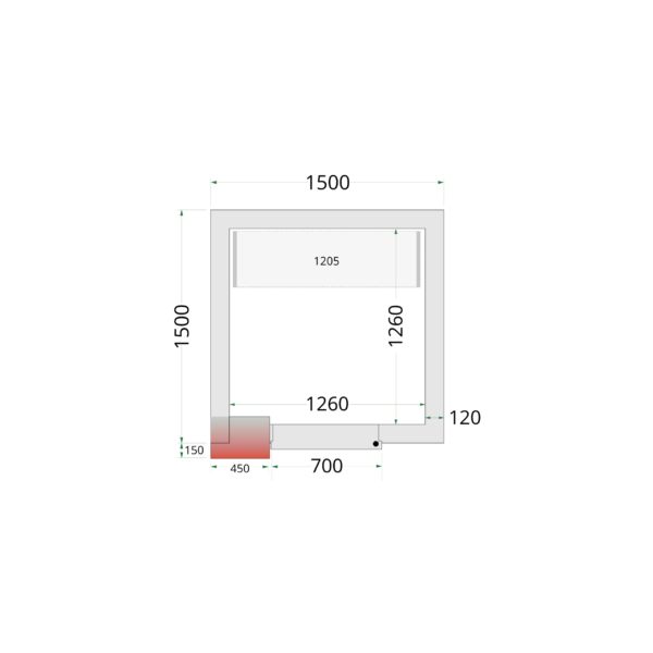 Tefcold CR 150x150x220 Coldroom Panels 120 mm