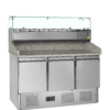 Tefcold PT1365 + GVC33-140 Pizza Table incl. Topping Unit