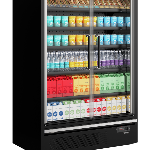 Tefcold Galaxy+ GP14FGD Black Supermarket Multideck Cooler – kuva 1