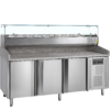 Tefcold PT1300 + GVC38-200 Pizza Table incl. Topping Unit