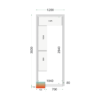 Tefcold CR 120x300x220 Cold Room Panels 80 mm