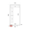 Tefcold CR 150x300x220 Coldroom Panels 120 mm