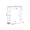 Tefcold CR 210x240x220 Coldroom Panels 120 mm