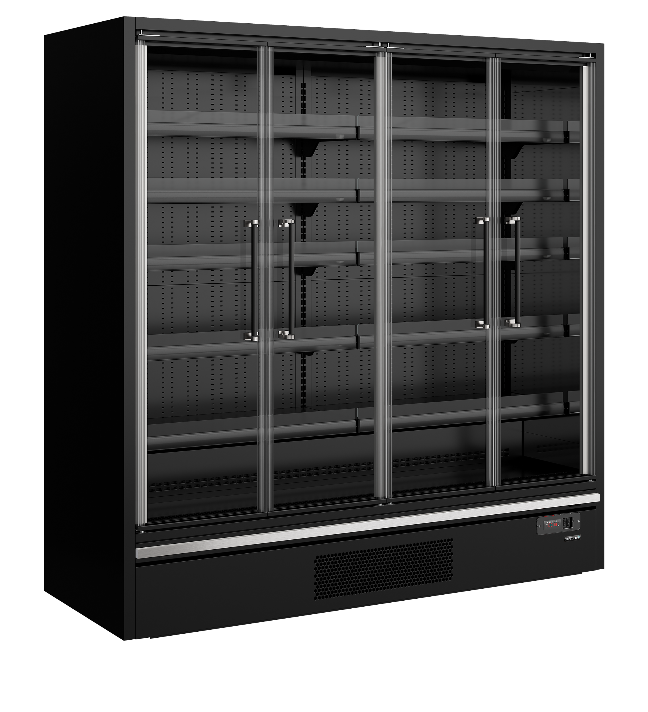 Tefcold Galaxy+ GP20FGD Black Supermarket Multideck Cooler
