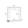 Tefcold CR 210x210x220 Coldroom Panels 120 mm