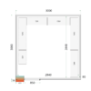 Tefcold CR 300x300x220 WD Cold Room Panels 80 mm