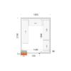 Tefcold CR 180x210x220 Cold Room Panels 80 mm