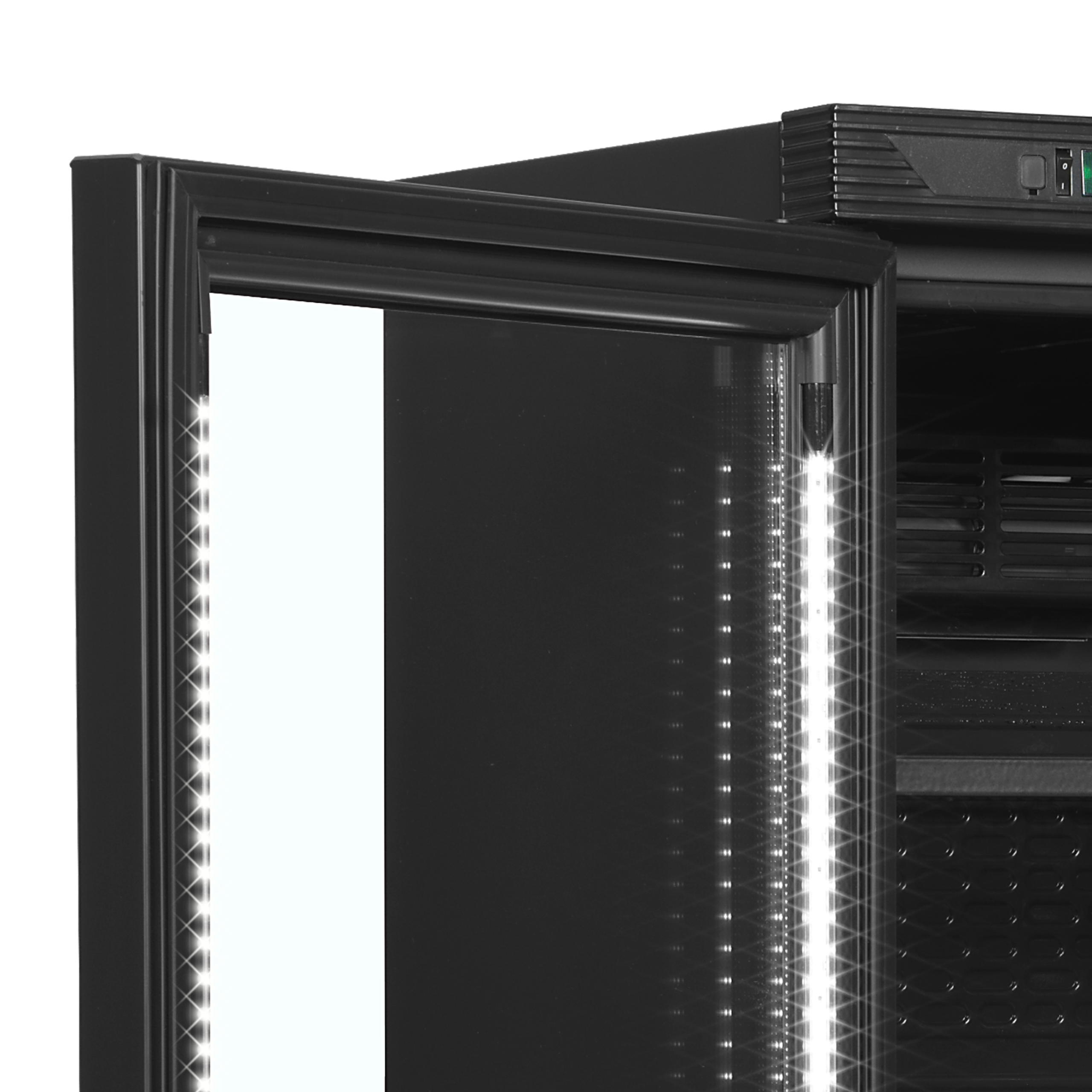 Tefcold CEV425 BLACK L/H Bottle Cooler, Left Hinged – kuva 2