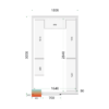 Tefcold CR 180x300x220 Cold Room Panels 80 mm