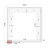 Tefcold CR 300x300x220 Coldroom Panels 120 mm