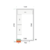 Tefcold CR 150x270x220 Cold Room Panels 80 mm