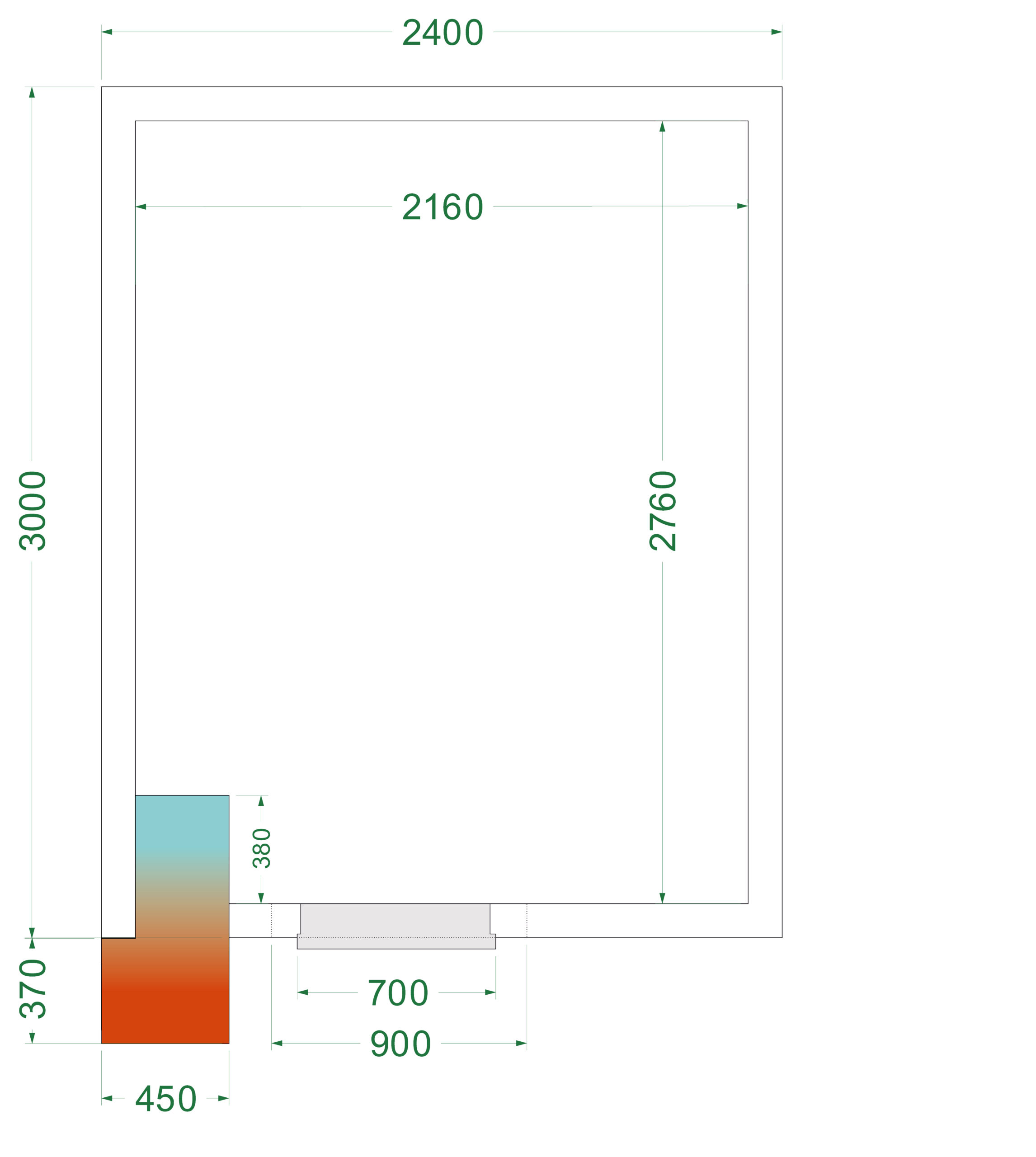 Tefcold CRNF2430 Freezer room