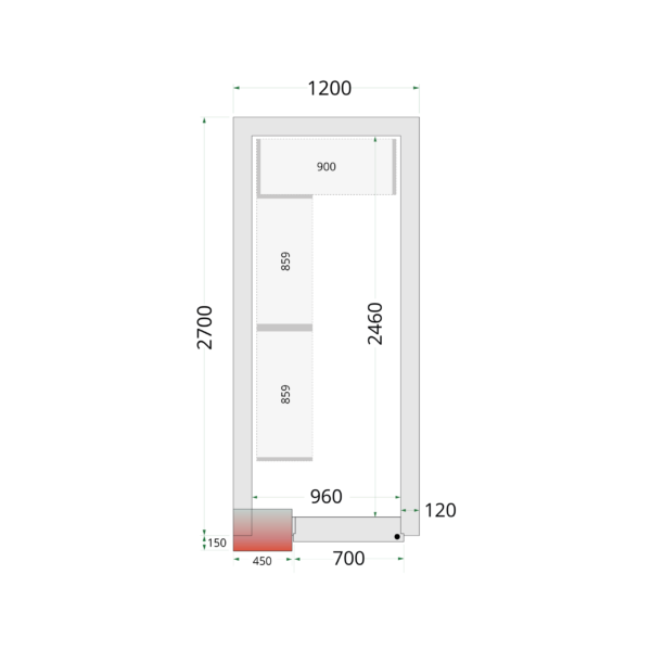 Tefcold CR 120x270x220 Coldroom Panels 120 mm