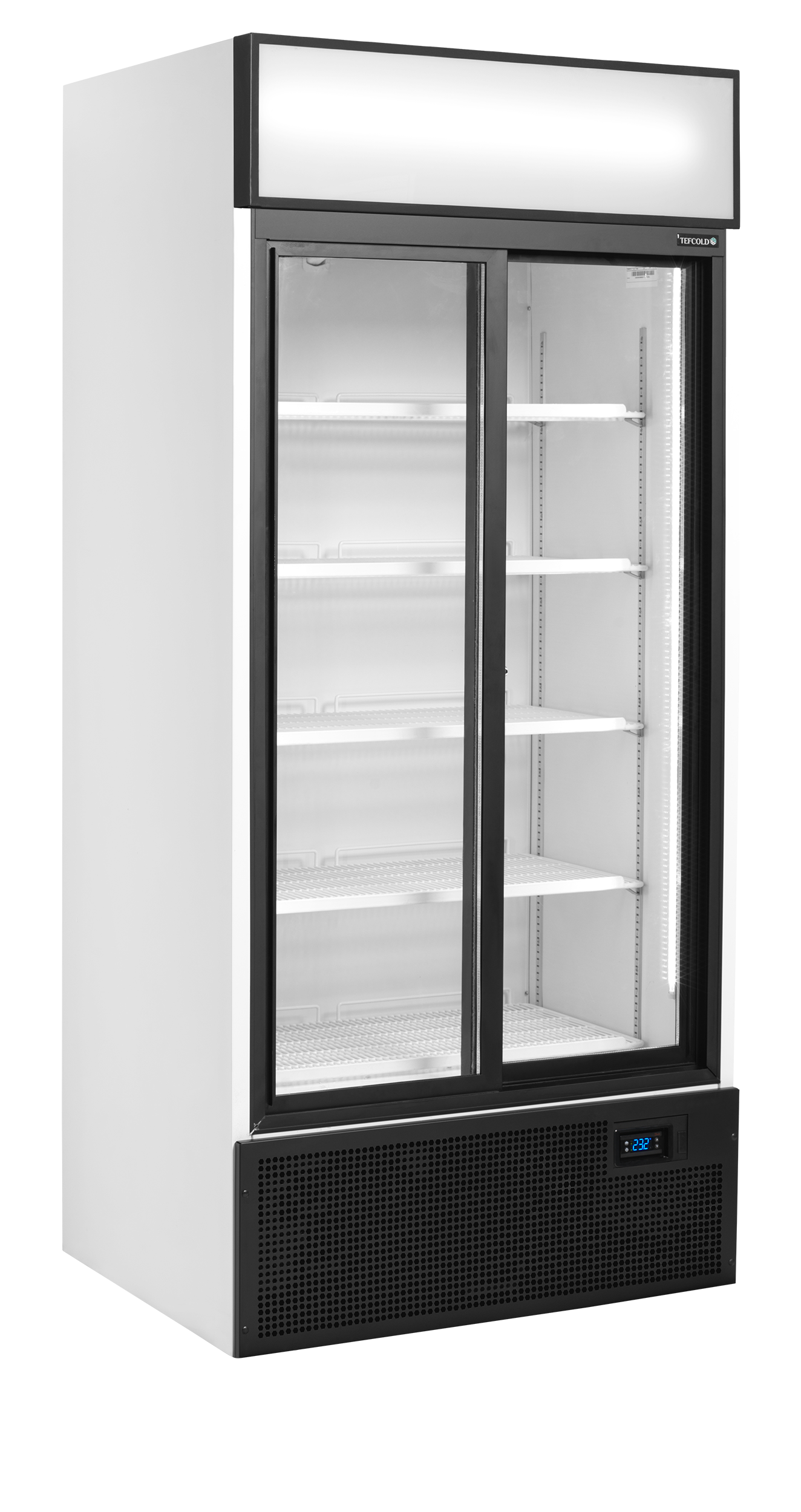 Tefcold FSC891S 2-door display cooler with canopy