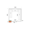 Tefcold CR 180x180x220 Cold Room Panels 80 mm