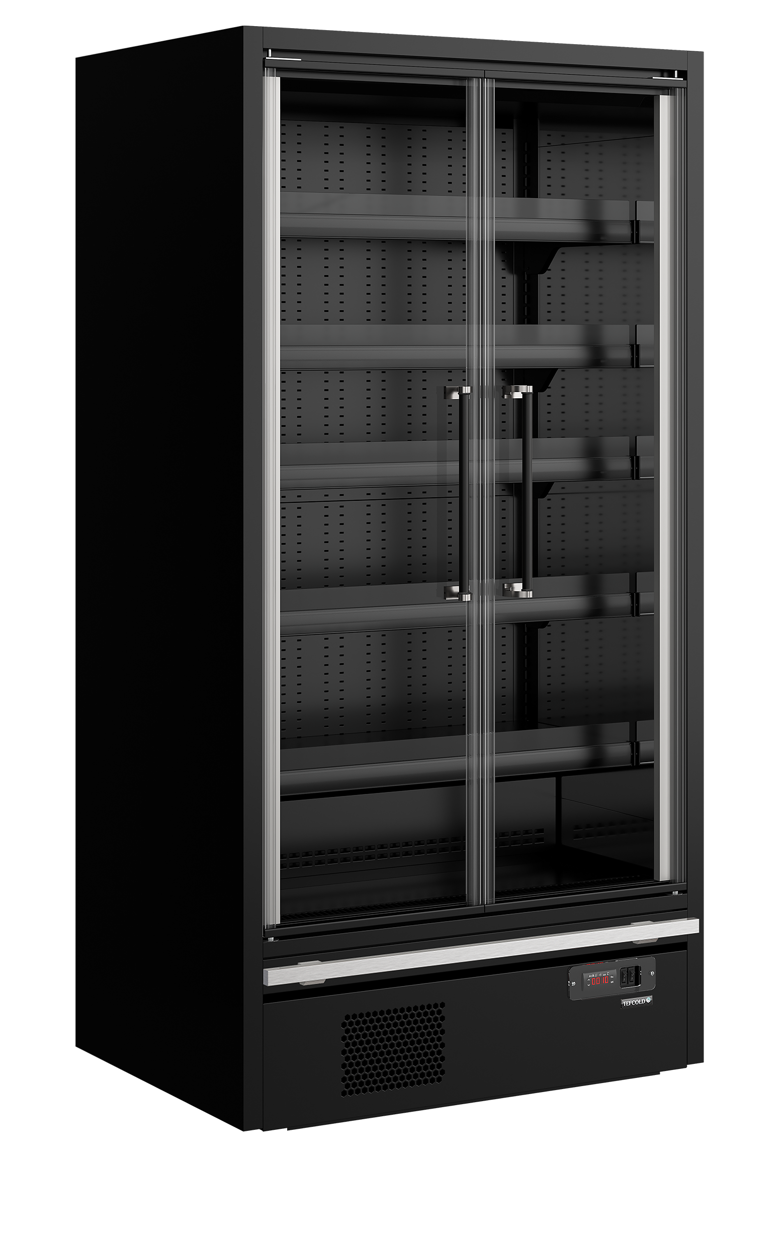 Tefcold Galaxy+ GP10FGD Black Supermarket Multideck Cooler