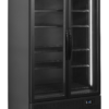 Tefcold FSC1000H BLACK Black 2-door display cooler with canopy
