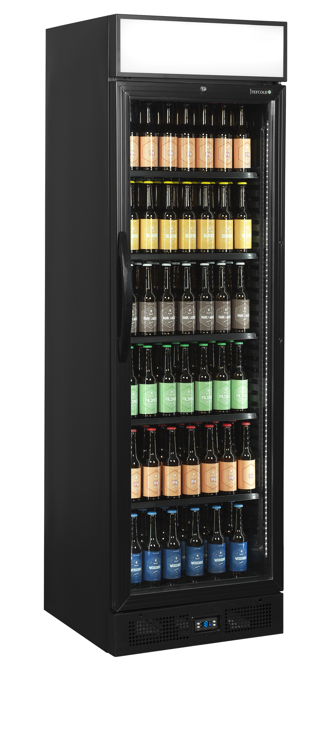 Tefcold CEV435CP BLACK Black Bottle Cooler – kuva 1