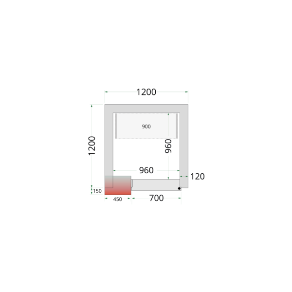 Tefcold CR 120x120x220 Coldroom Panels 120 mm