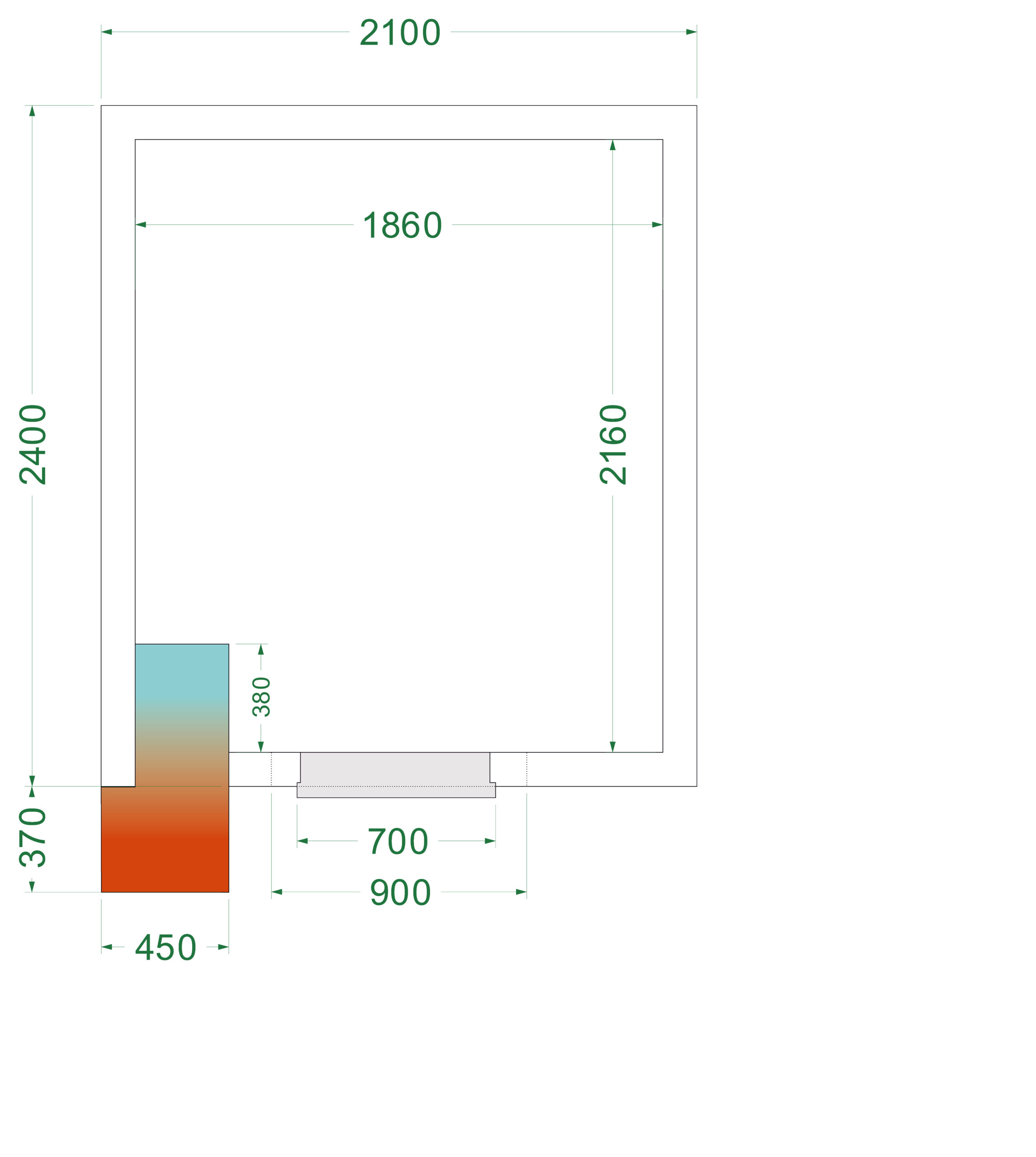 Tefcold CRNF2124 Freezer room