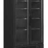 Tefcold FSC891H Black Black 2-door display cooler with canopy