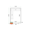 Tefcold CR 150x210x220 Cold Room Panels 80 mm