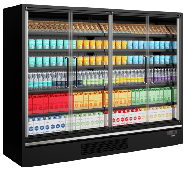Tefcold Galaxy+ GP26FGD Black Supermarket Multideck Cooler – kuva 1