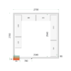 Tefcold CR 270x270x220 Cold Room Panels 80 mm