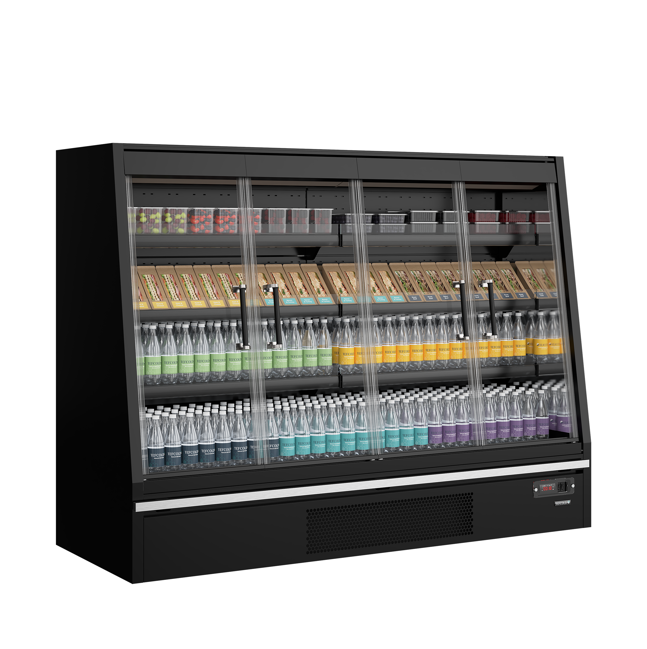 Tefcold Galaxy+ GPL20FGD Black Supermarket Multideck Cooler – kuva 1