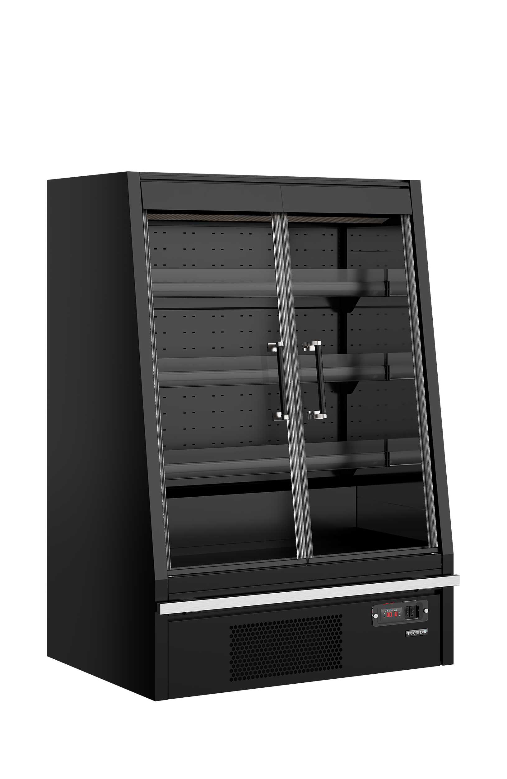 Tefcold Galaxy+ GPL10FGD Black Supermarket Multideck Cooler