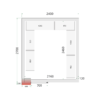 Tefcold CR 240x270x220 Coldroom Panels 120 mm