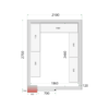 Tefcold CR 210x270x220 Coldroom Panels 120 mm